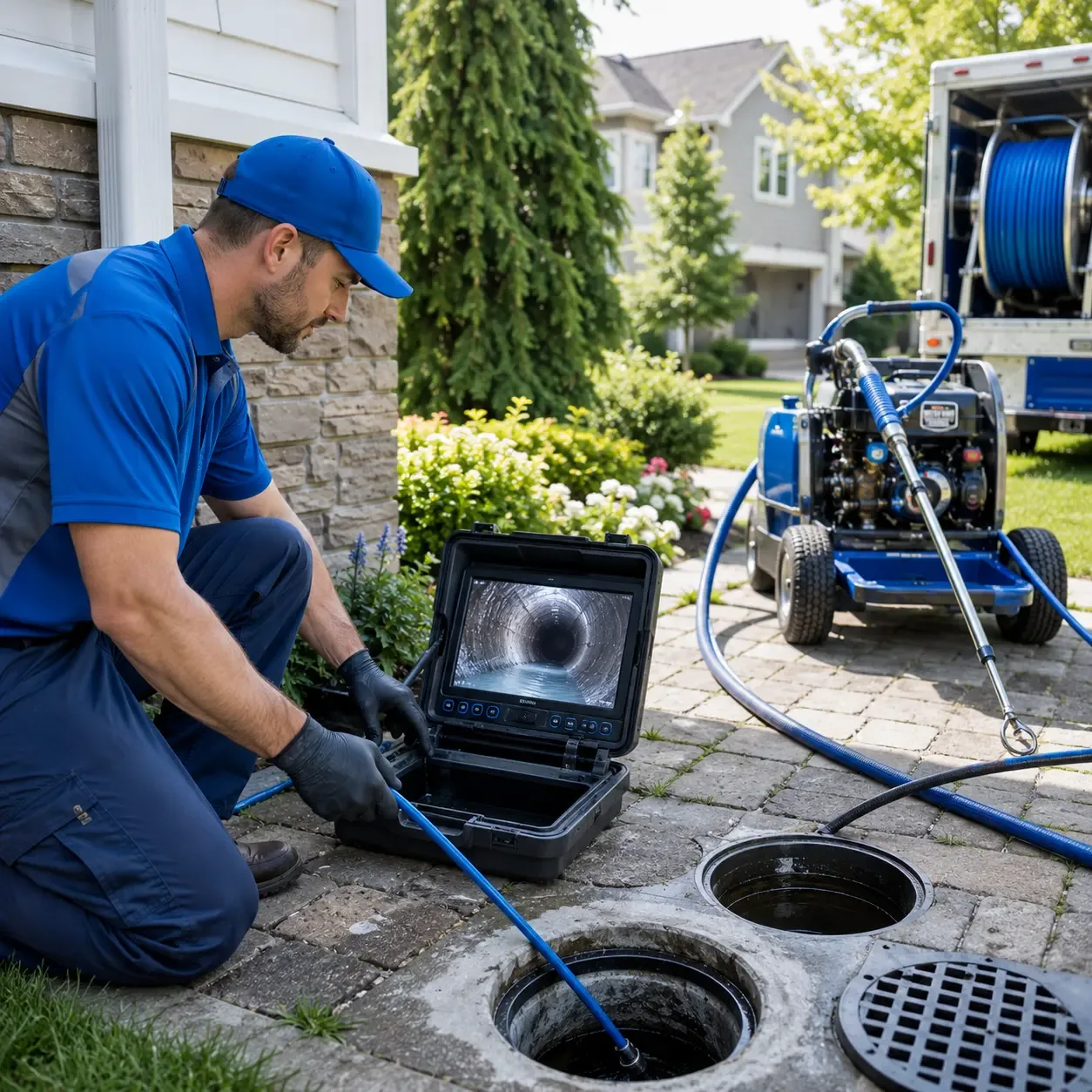 Outdoor drain cleaning professionals serving Franklin Grove, IL