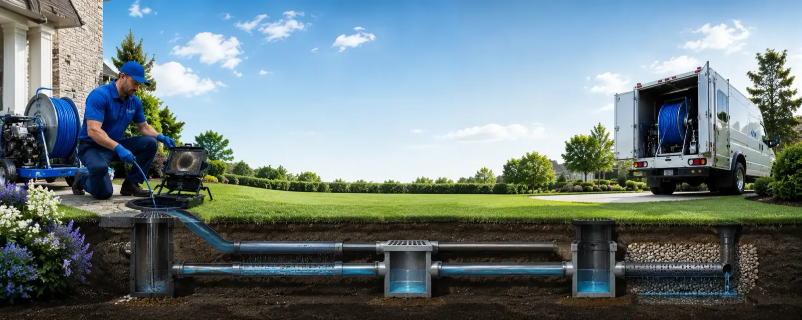 Outdoor drain cleaning information for Franklin Grove, IL